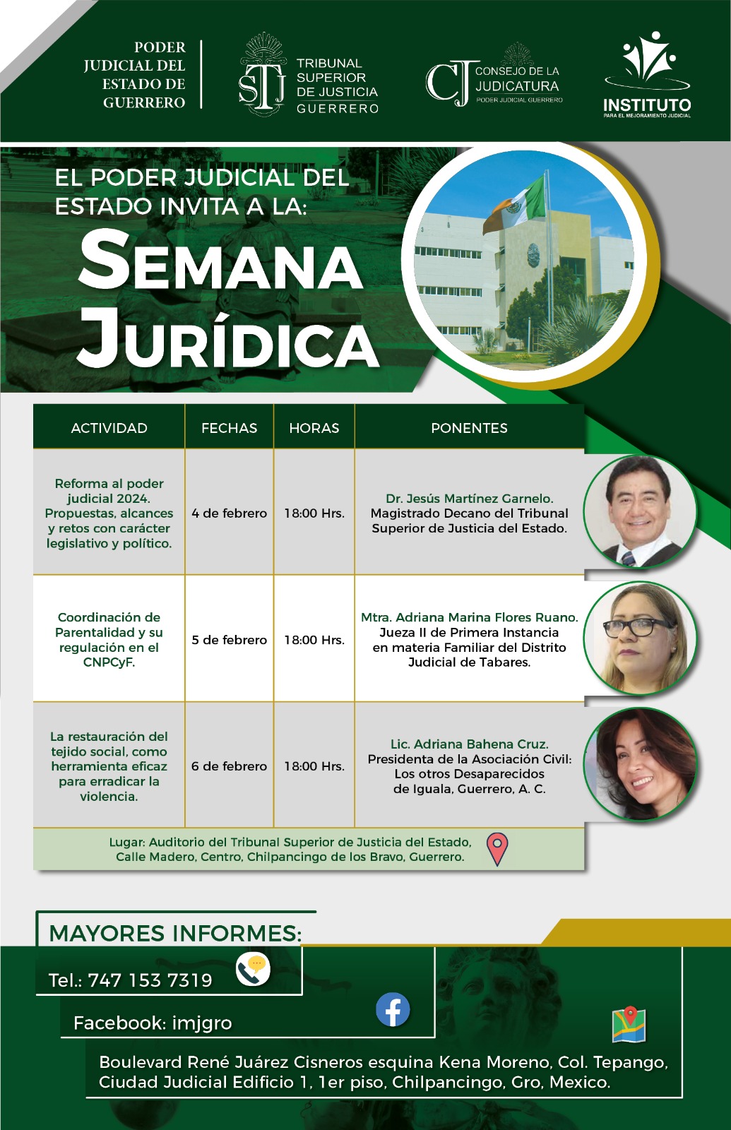 Flyer del curso SEMANA JURÍDICA