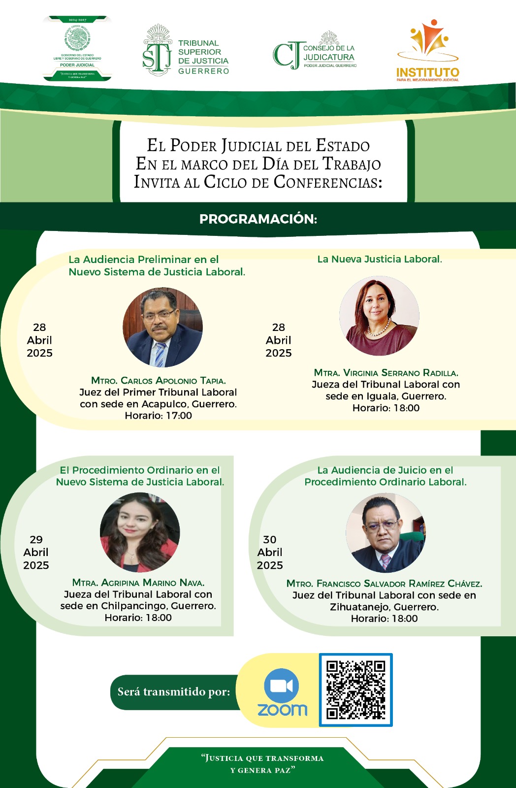 Flyer del curso EN EL MARCO DEL DÍA DEL TRABAJO